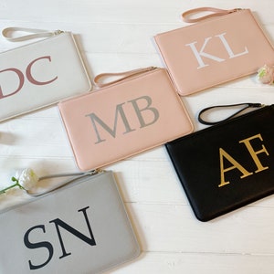 Geburtstagsgeschenk für ihre personalisierte Clutch, Freundin Geburtstagsgeschenk, Schwester Geburtstagsgeschenk, Frau Geburtstagsgeschenk, Mutter Geburtstagsgeschenk, Monogramm