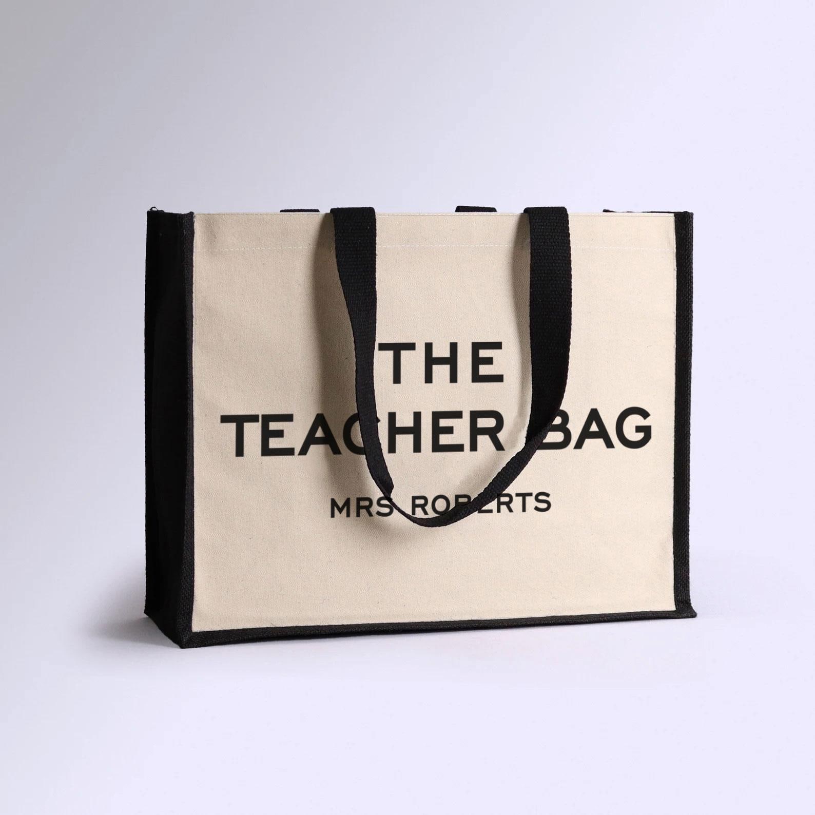 Personalised the Teacher Tote Bag, Teacher Tote Bag, School Leaving ...