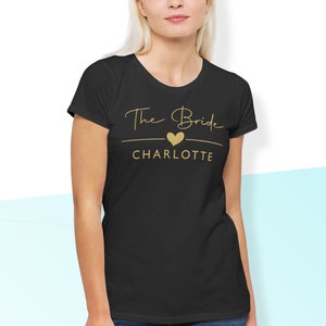 Chemises EVJF, cadeau de la mariée, chemise de la mariée, EVJF, EVJF, t-shirts personnalisés EVJF, chemises de mariée image 6