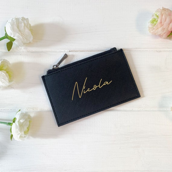 Embroidered Initial Makeup Bag