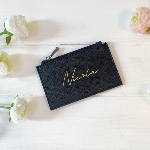 Embroidered Initial Makeup Bag