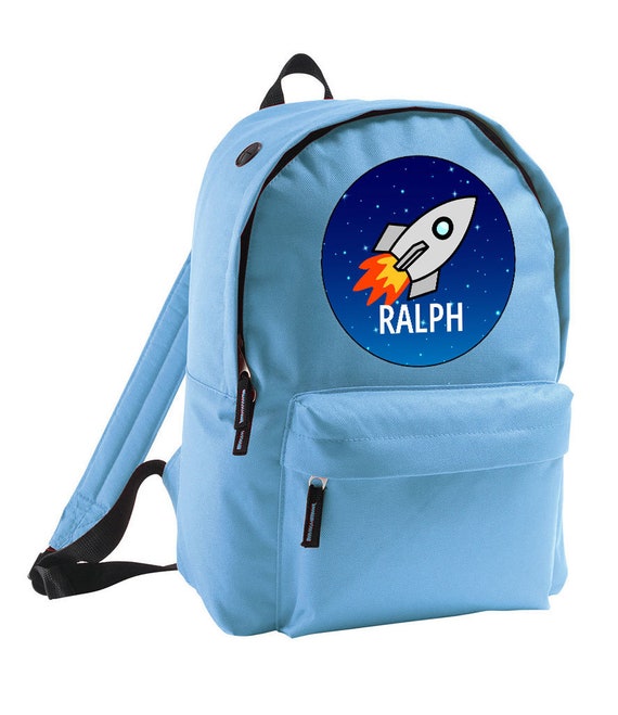 Personalised Rocket Backpack, Rocket School Bag, Kid's Space