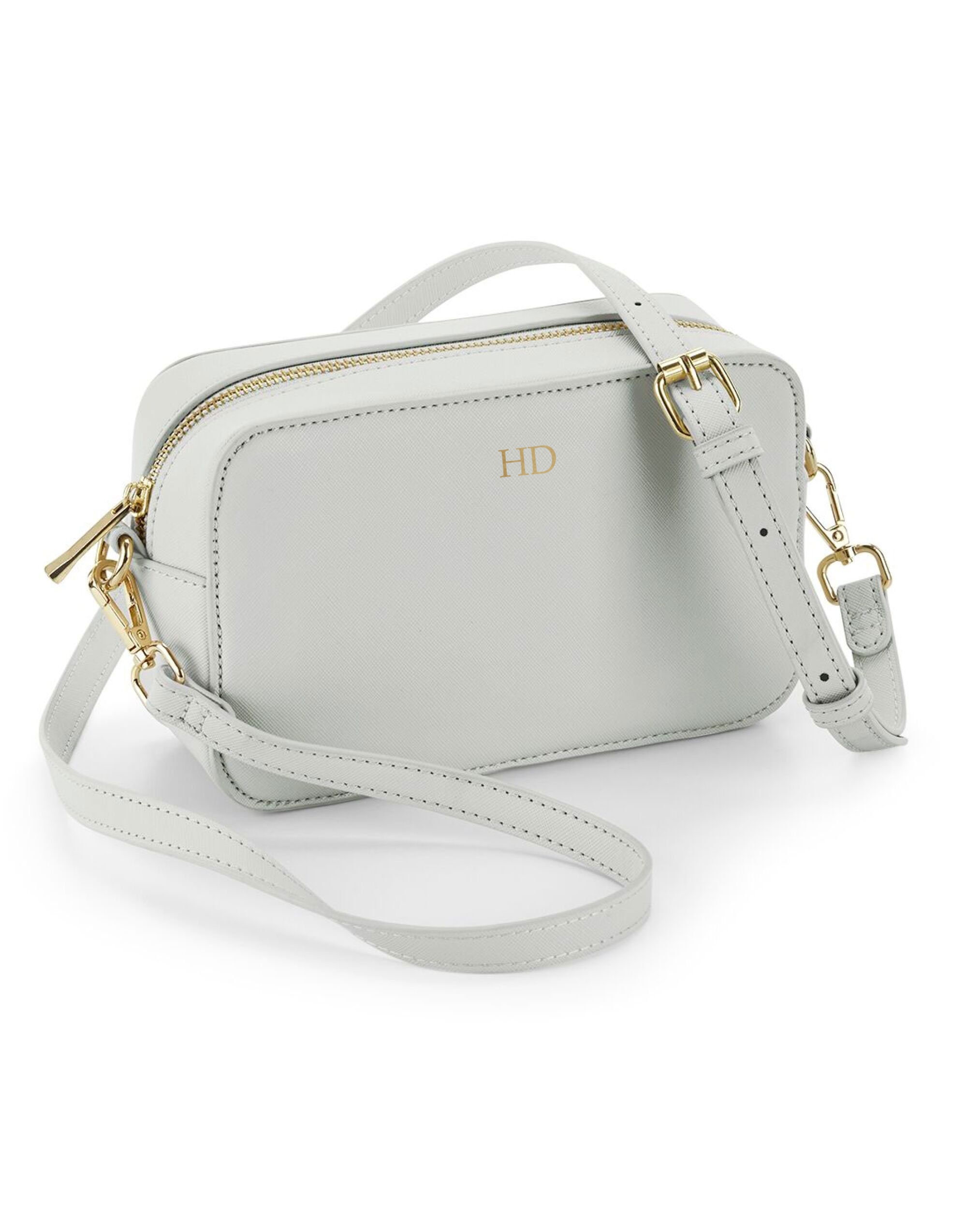 Personalised Vegan Leather Cross Body Bag, Detachable Straps, Birthday Gift For Her, Wife Gift, Monogrammed Faux Leather Crossbody Bag Gift