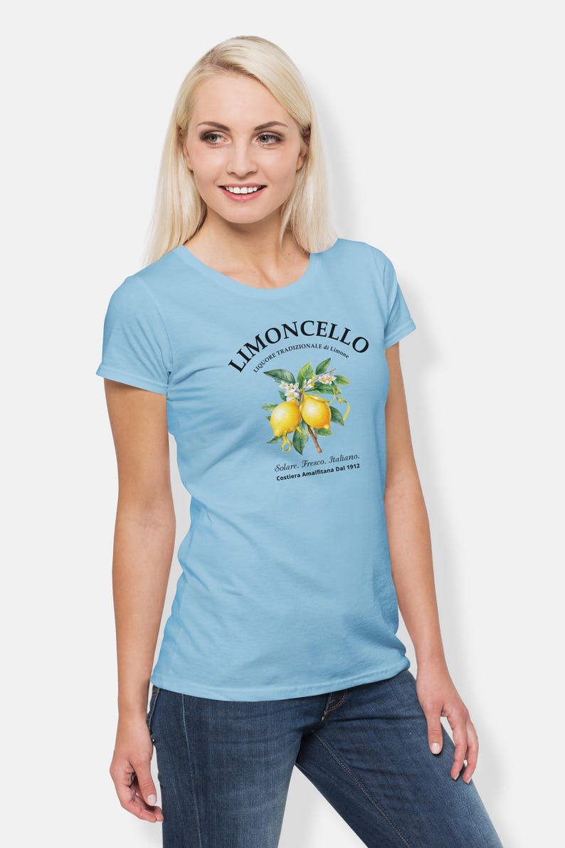 Limoncello Shirt, Amalfi Coast Italy Lemons T-shirt, Holiday Shirt for Her image 9