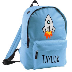 Sac à dos personnalisé, cartable Rocket, sac à dos pour enfants, sac à dos d'école pour garçons, sac à dos pour enfants et étudiants, cartable de tous les noms