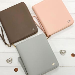 Organizador de viaje personalizado, regalo de viaje personalizado, cartera de viaje, porta pasaporte, carpeta para documentos de viaje, organizador con monograma para luna de miel