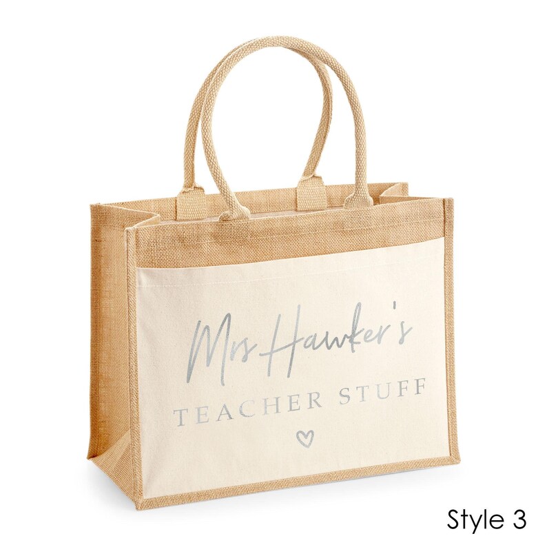 Personalised Teacher Tote Bag, Teacher Tote Bag, School Leaving Gift, Gift For Teacher, Teachers Gifts, Graduation Tote Bag Canvas, School