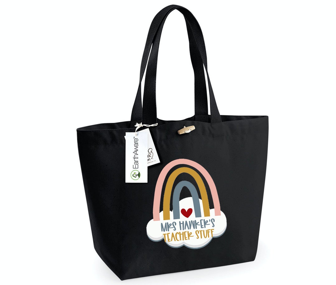 Personalised Teacher Tote Bag, Teacher Tote Bag, School Leaving Gift