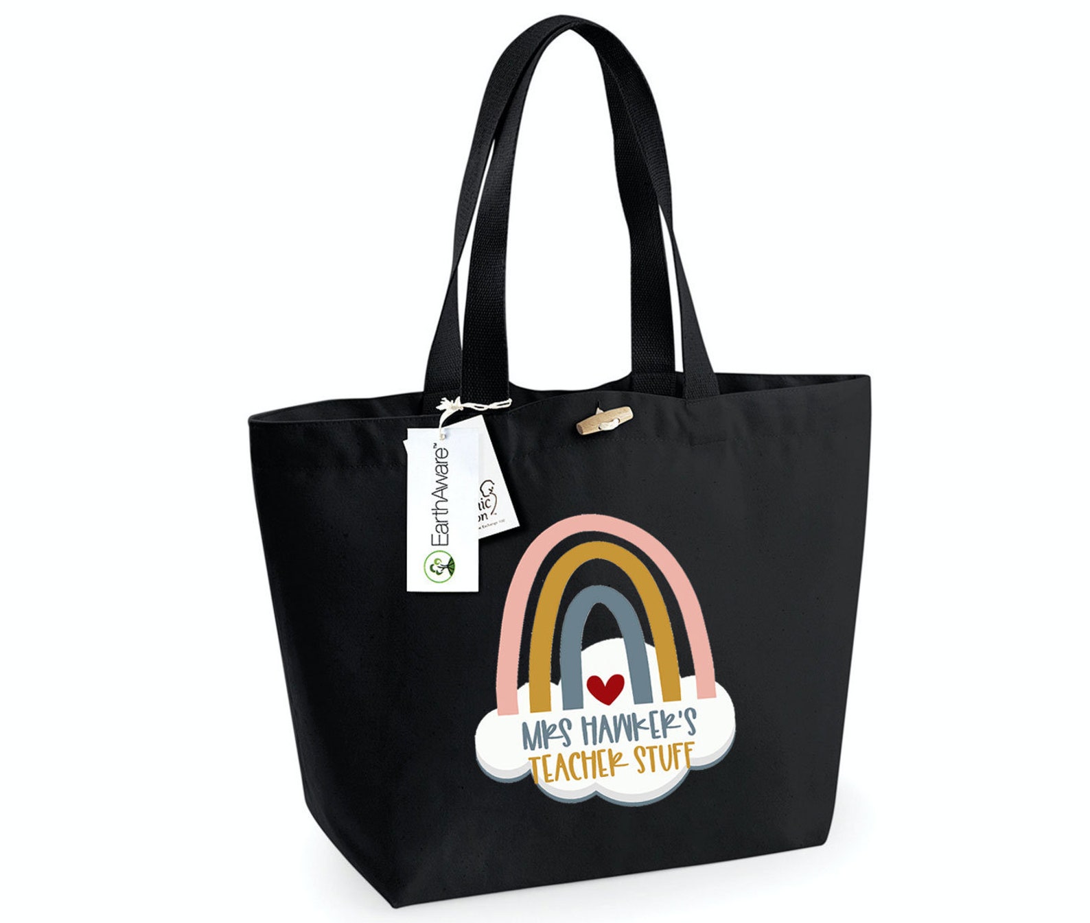 Personalised Teacher Tote Bag Teacher Tote Bag School Etsy UK