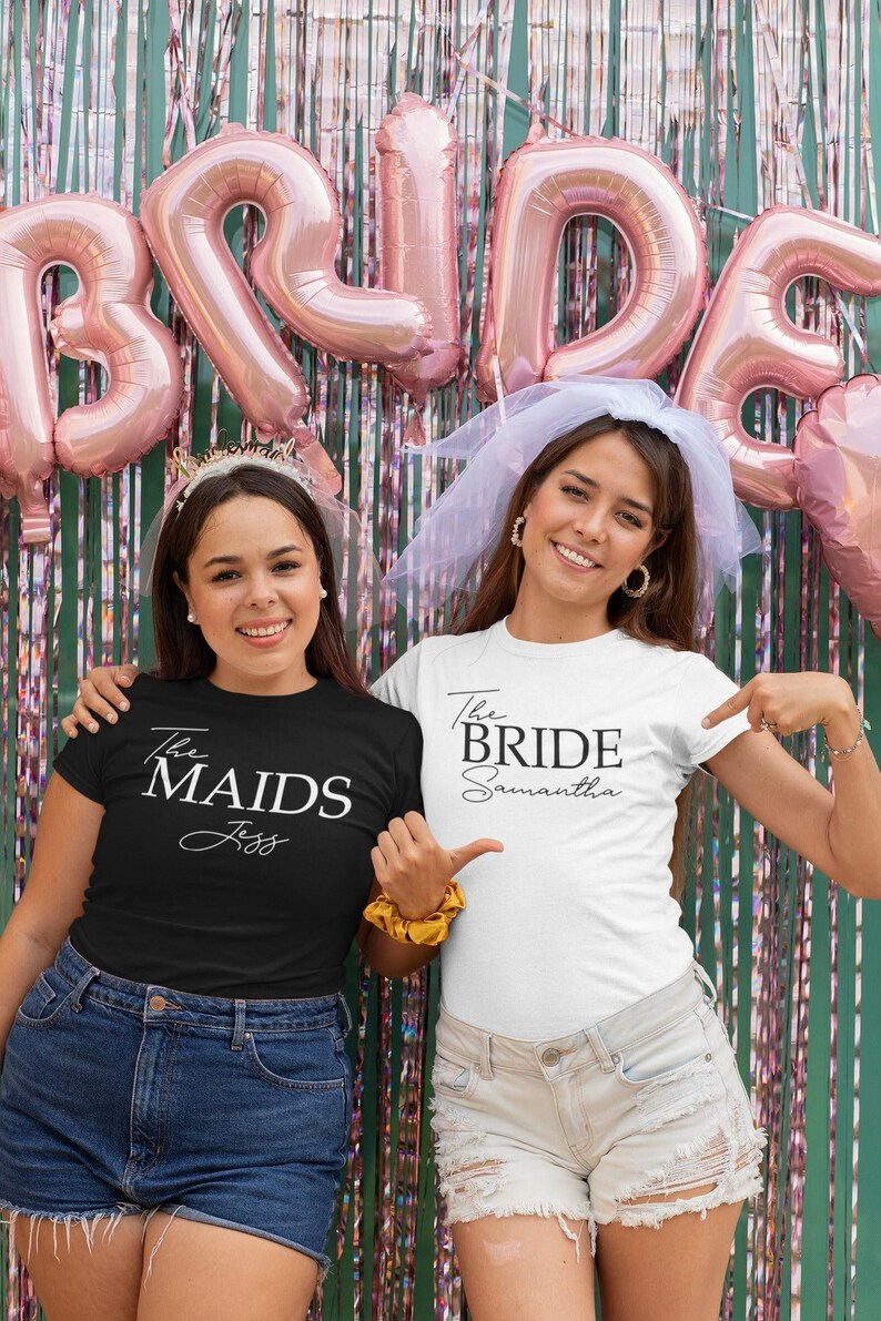 Gepersonaliseerde vrijgezellenfeest T-shirts, vrijgezellenfeest tshirts, team bruid T-shirt, vrijgezellenfeest shirts, vrijgezellenfeest shirts, kip doen tshirts, afbeelding 8