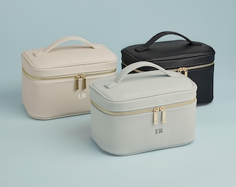 custom makeup bag travel cosmetic bag case suppliers Personalized Vegan Leather Vanity Case: Custom Travel Makeup Bag