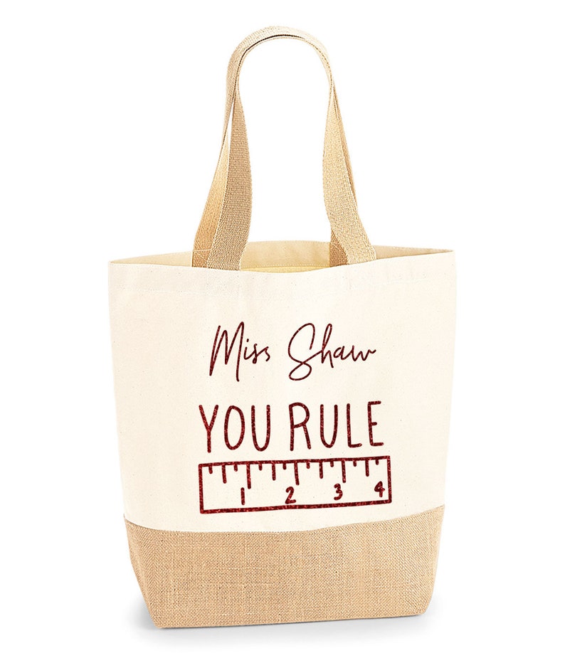 Teacher Gifts Personalised Teacher Gift Teacher Tote Bag Etsy