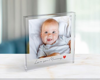 Bloque de fotos personalizado para el Día de la Madre, regalo para mamá, madre, cumpleaños