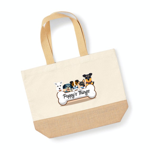 Personalised Dog Bag Dog Stuff Bag Dog Things Bag Custom Dogs