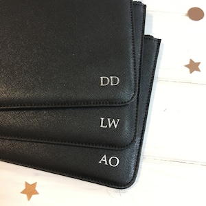 Personalisierte Clutch Bag, personalisierte Tasche, Monogramm Geschenk für sie, Trauzeugin Geschenk, individuelles Brautjungferngeschenk, individueller Anfangsbeutel Bild 9