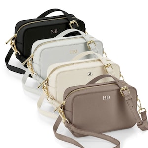 Monogramm Cross Body Bag - Benutzerdefinierte Handtasche - Personalisierte Handtasche - Geburtstagsgeschenk Geschenk für Sie - Überkörper