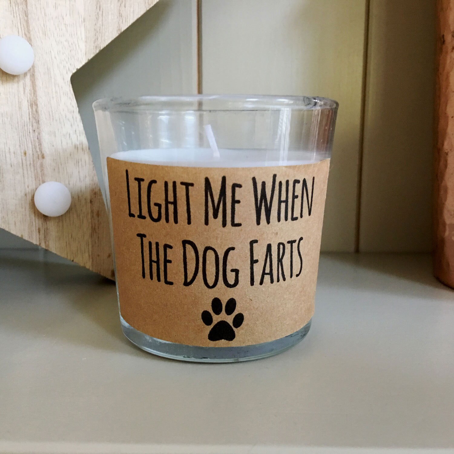 Scented Candle Funny Candle Dog Lover Gift Dog Candle Fun Etsy