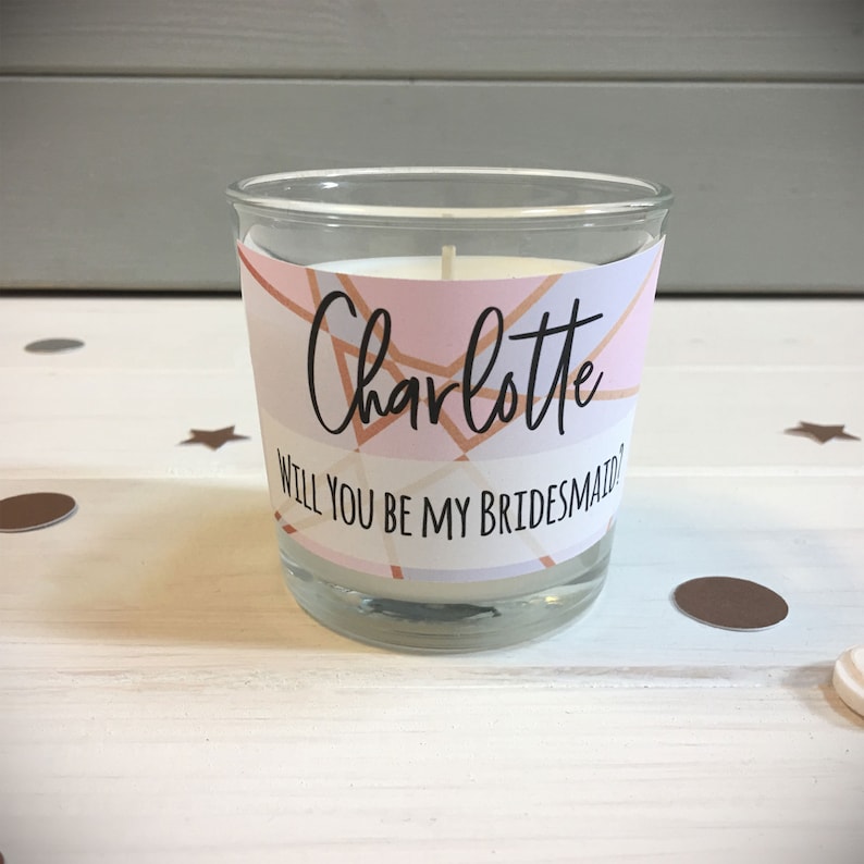 Personalised Bridesmaid Gift Box Filled Thank You Bridesmaid Etsy UK