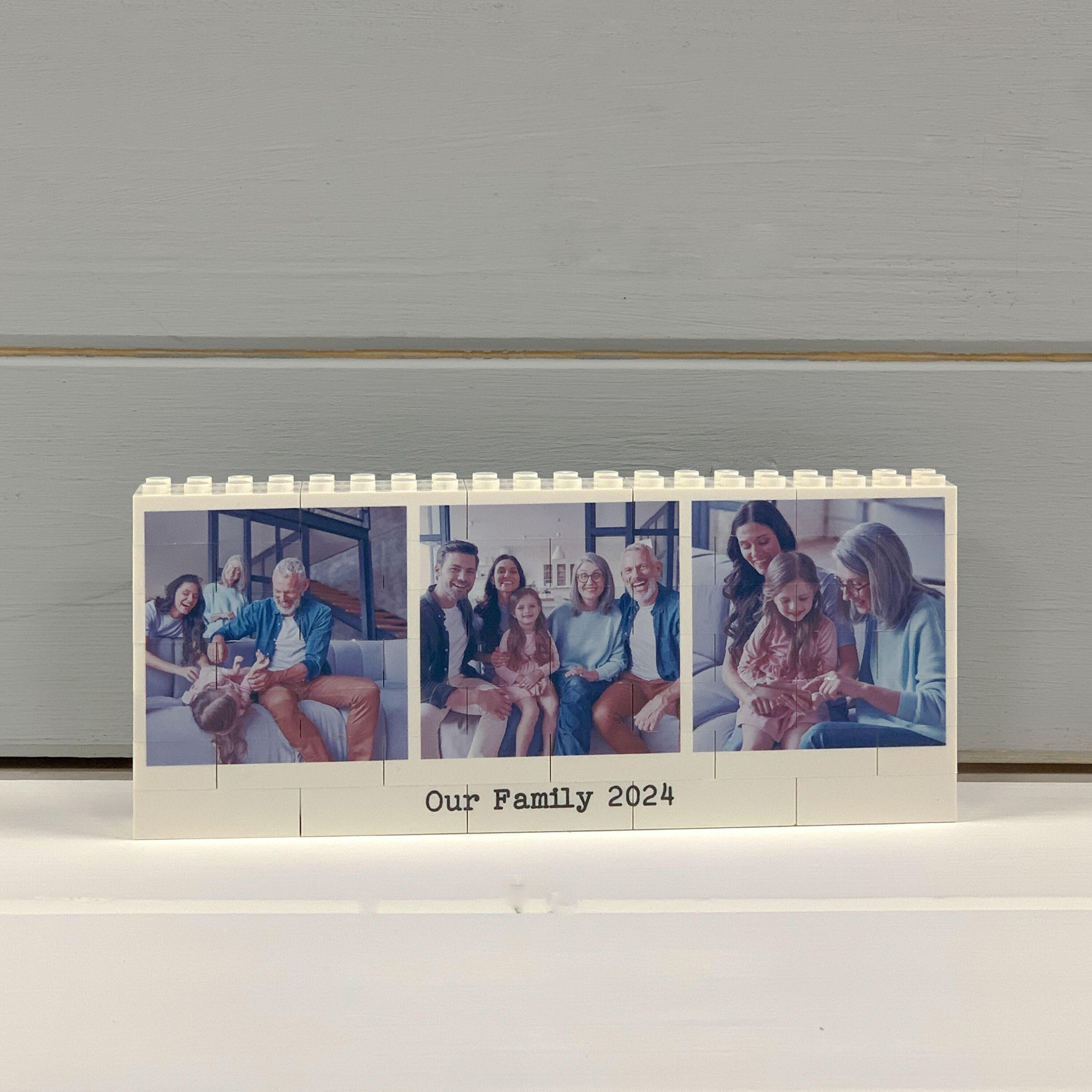 Personalised Text & Collage Building Blocks Photo Gift Compatible With ...