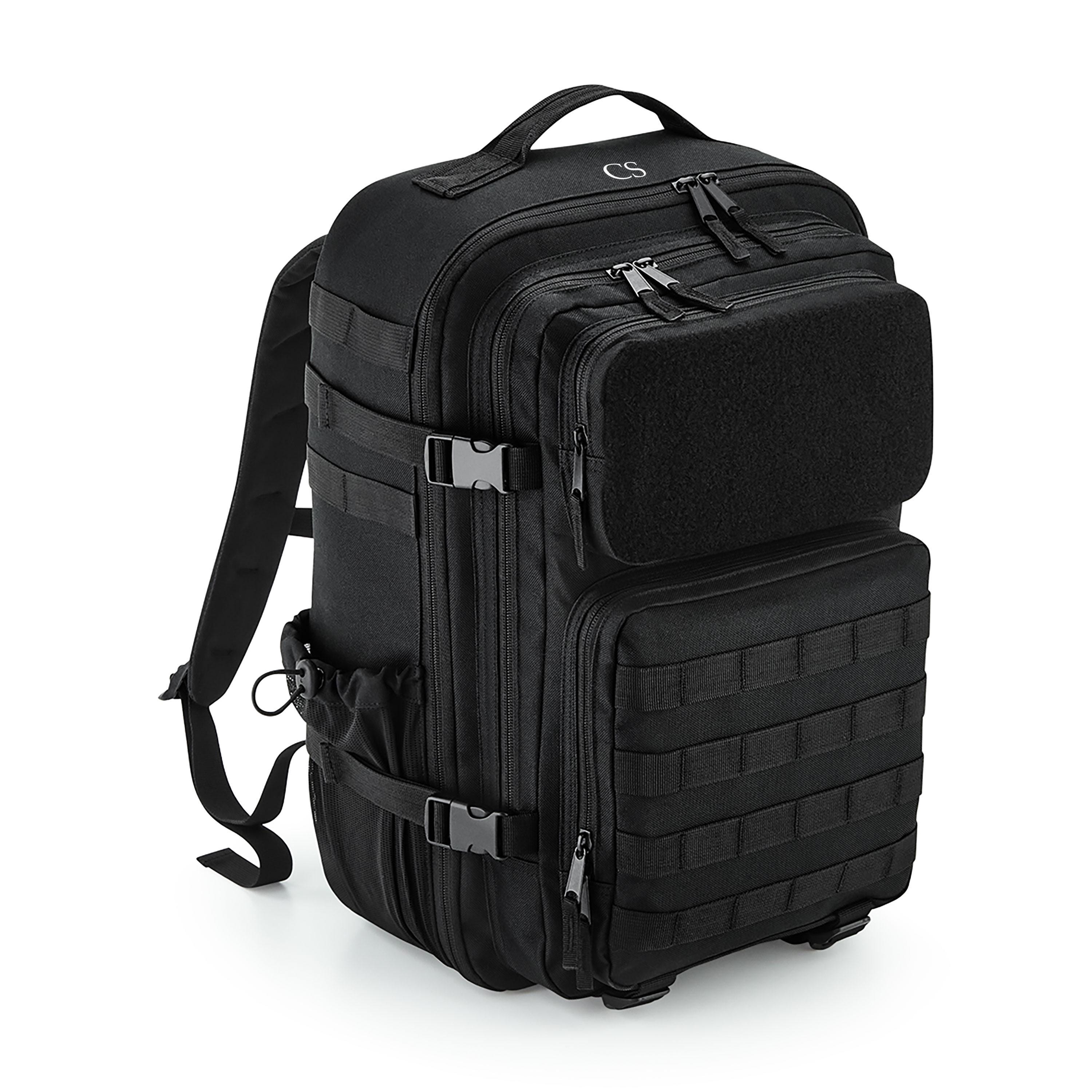 Water Bear 35L Waterproof Backpack – Roll-Top Dry Bag With Laptop Sleeve, Padded Straps (Black)