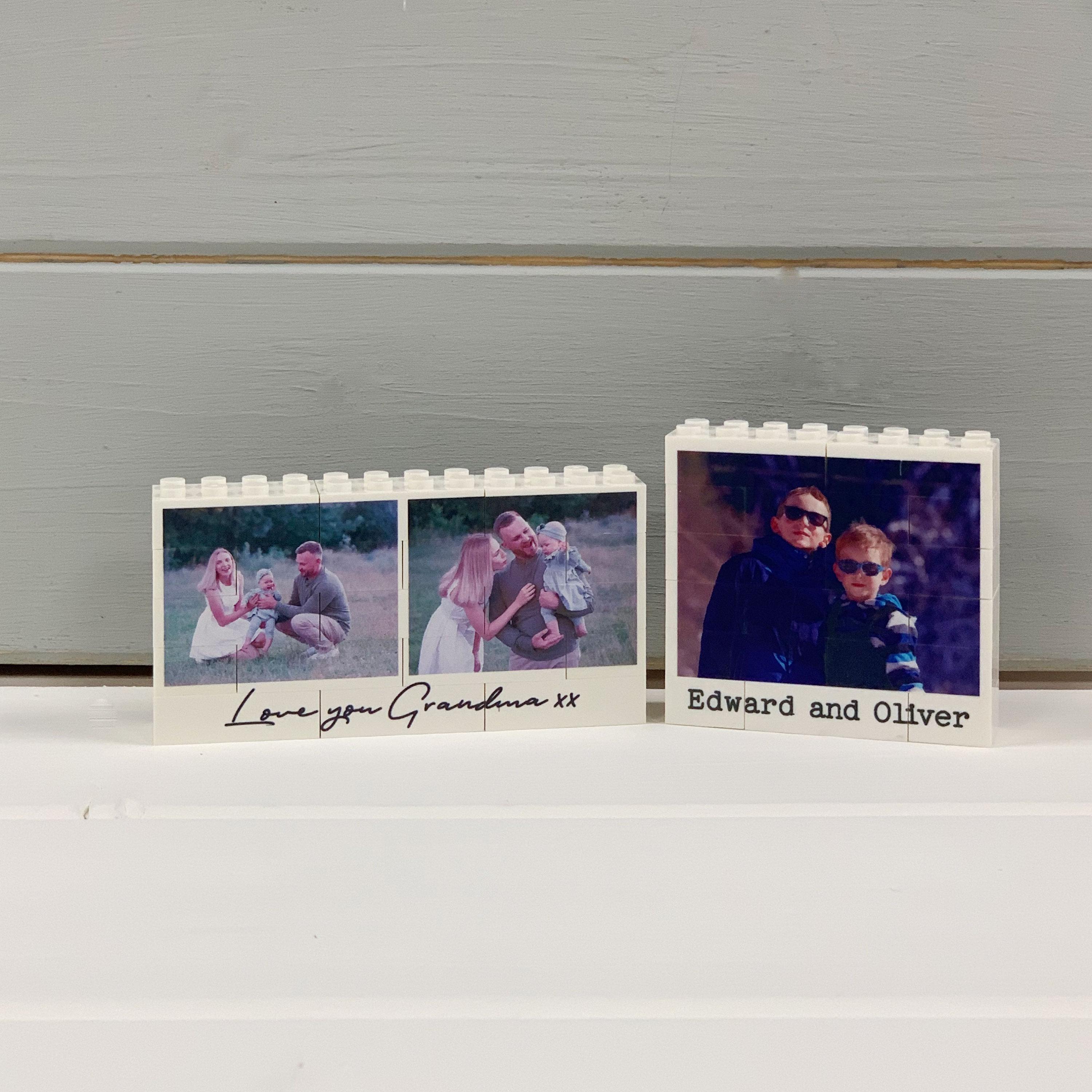 Personalised Text & Collage Building Blocks Photo Gift Compatible With ...