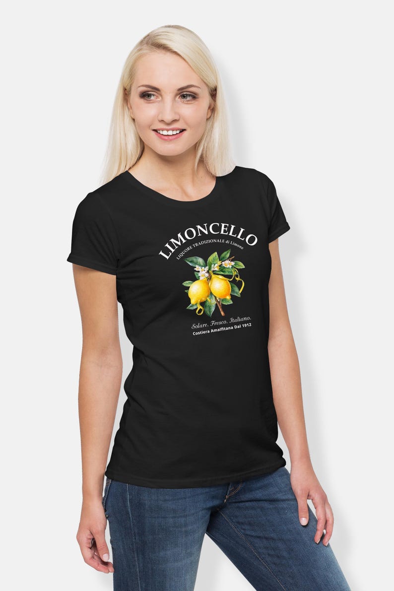 Limoncello Shirt, Amalfi Coast Italy Lemons T-shirt, Holiday Shirt for Her image 5
