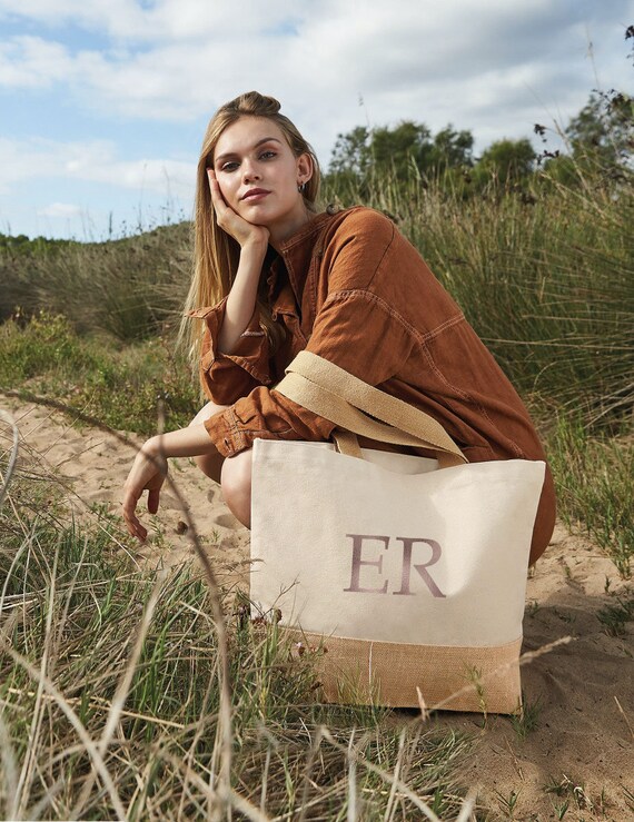 Gold & Greenery Personalized Tote Bag