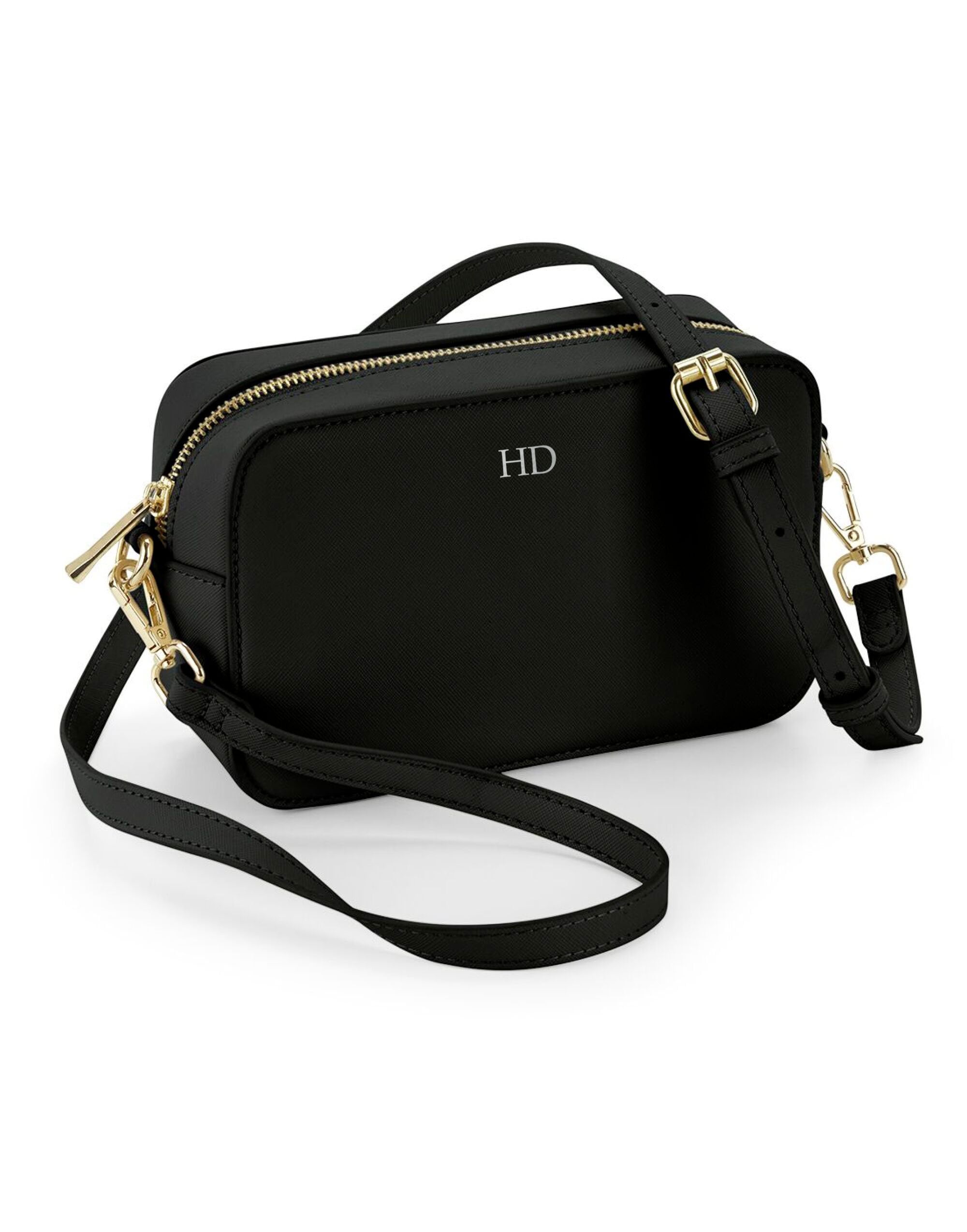 Personalised Vegan Leather Cross Body Bag, Detachable Straps, Birthday Gift For Her, Wife Gift, Monogrammed Faux Leather Crossbody Bag Gift