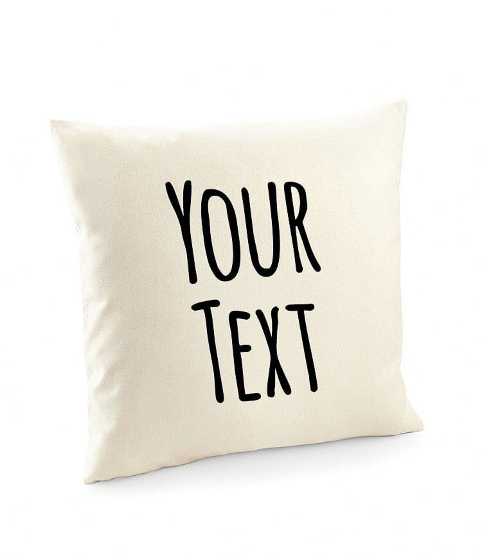 Personalized Custom Quote Cotton Cushion Cover Custom Text Etsy UK