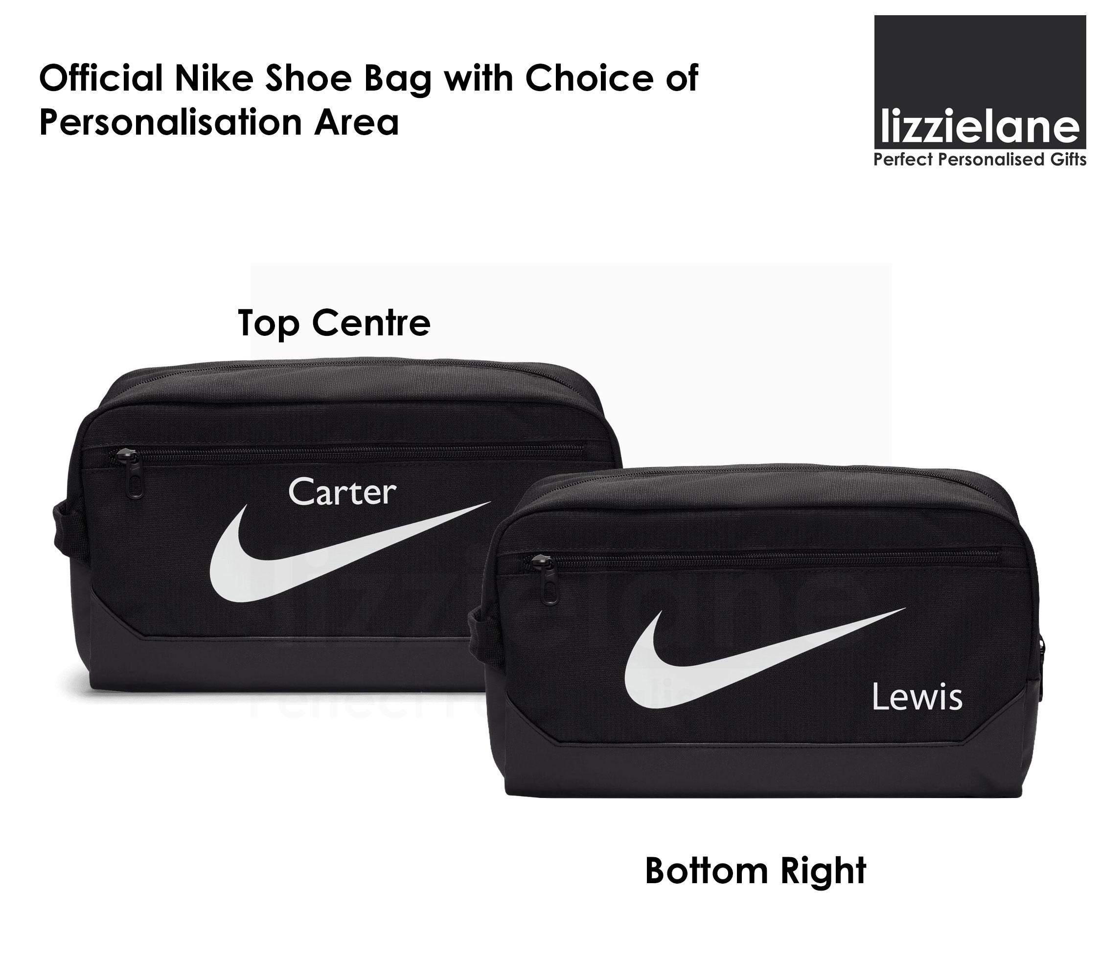 Personalised Nike Shoe Bag With Name, Football Boot Bag, School PE