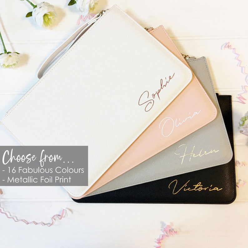 Personalised Clutch Bag With Name