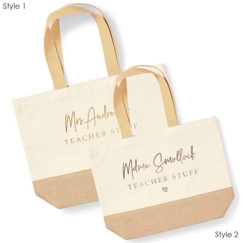Personalised Teacher Tote Bag, Teacher Tote Bag, School Leaving Gift, Gift For Teacher, Teachers Gifts, Graduation Tote Bag Canvas, School