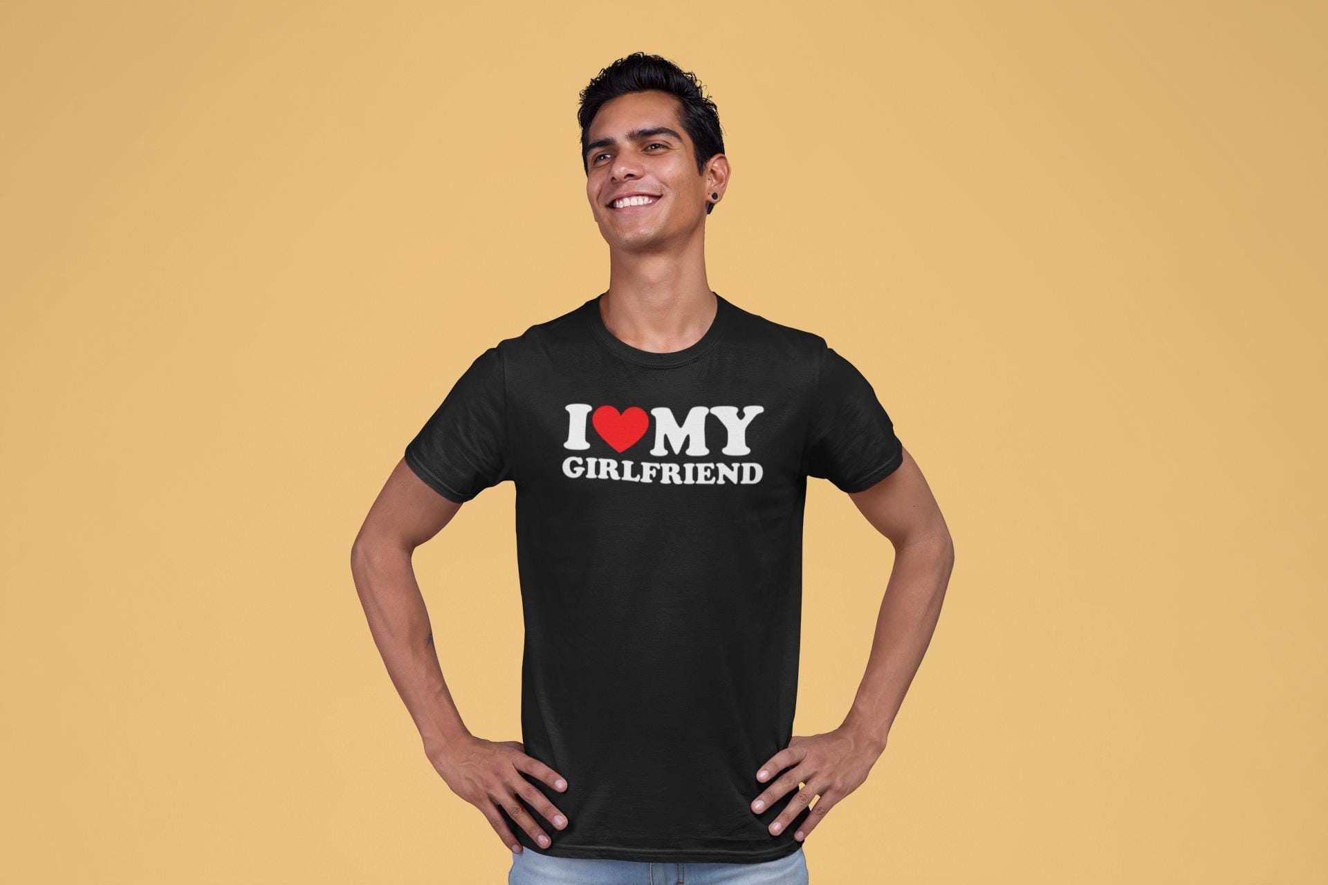 T-shirt Love You - Regalo San Valentino Uomo/Donna - 100% Cotone GitGraf