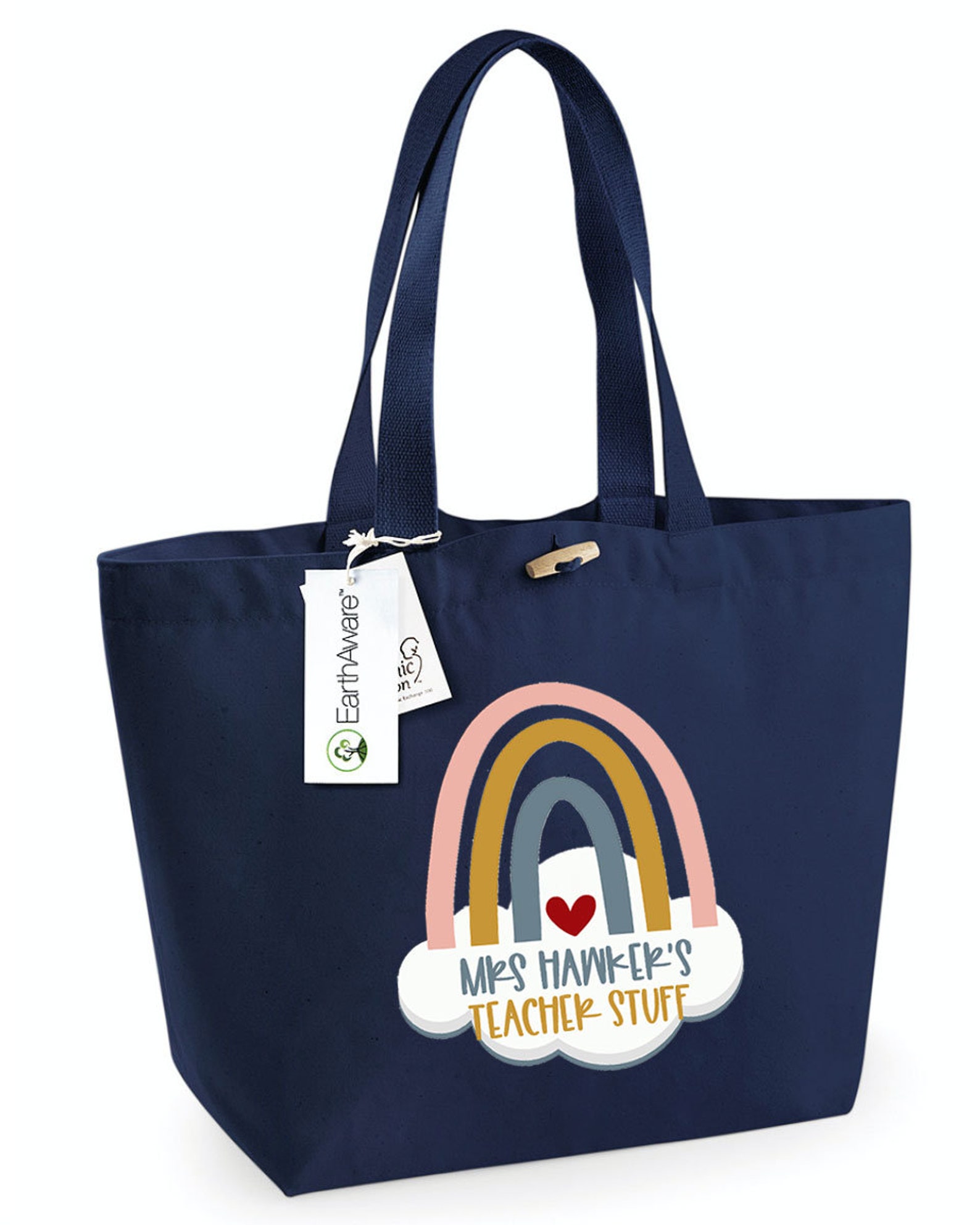 Personalised Teacher Tote Bag Teacher Tote Bag School Etsy UK