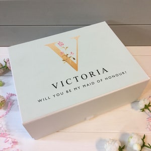 Brautjungfer Vorschlag Box, Brautjungfer Box, Brautjungfer Geschenkbox, Willst du meine Brautjungfer Box sein, personalisierte Geschenkbox, personalisierte Keep Sake