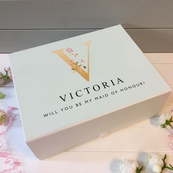 Bridesmaid Proposal Box, Bridesmaid Box, Bridesmaid Gift Box, Will you be my Bridesmaid Box, Personalised Gift Box, Personalised Keep Sake