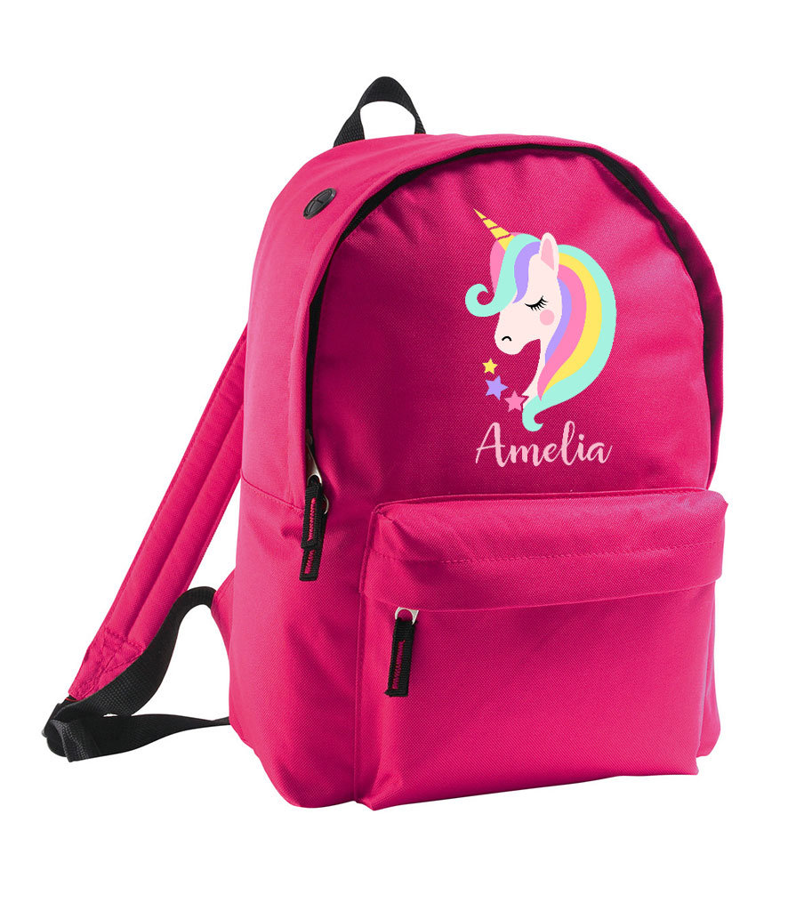 Mochila Personalizada Unicornio Lila - Cucu-Tras