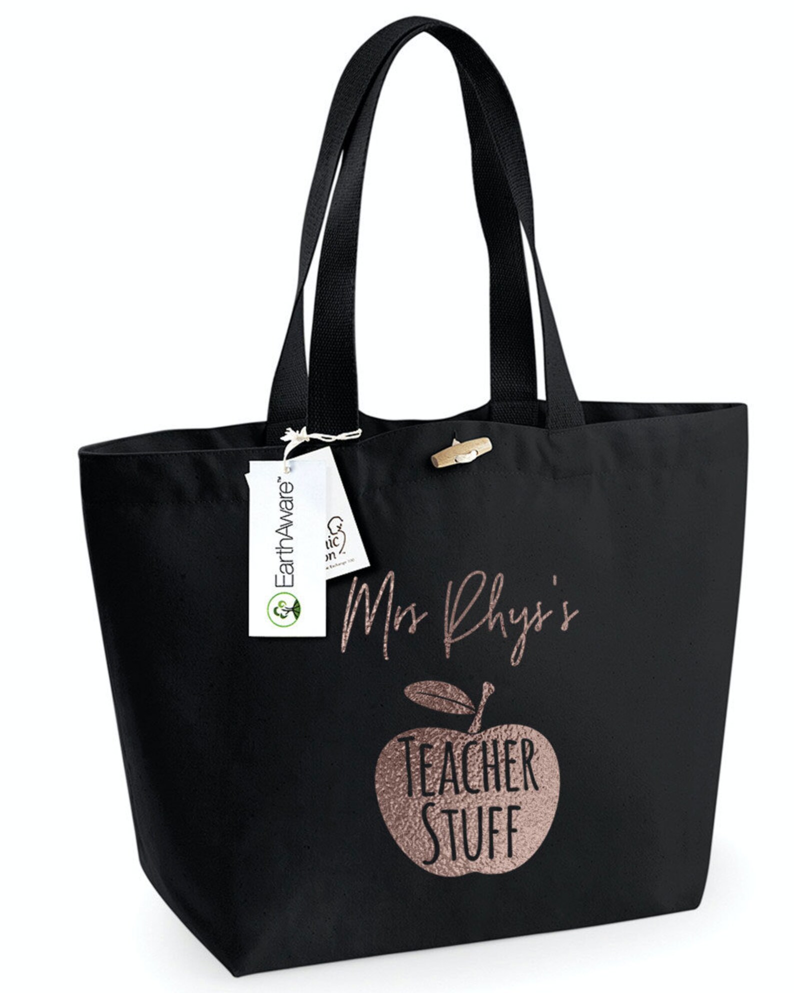 Personalised Teacher Tote Bag Teacher Tote Bag School Etsy