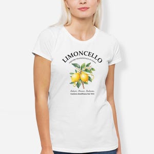 Limoncello Shirt, Amalfi Coast Italy Lemons T-shirt, Holiday Shirt for Her image 10