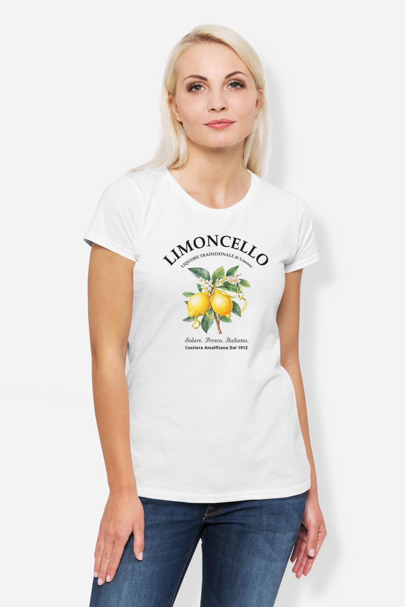 Limoncello Shirt, Amalfi Coast Italy Lemons T-shirt, Holiday Shirt for Her image 10