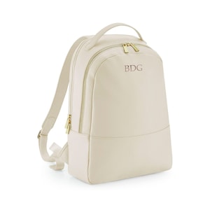 Custom Women Backpack, Personalised Bag with Initials, Faux Leather Rucksack, Travel Backpack, Hand Luggage Bag, Best City Backpack