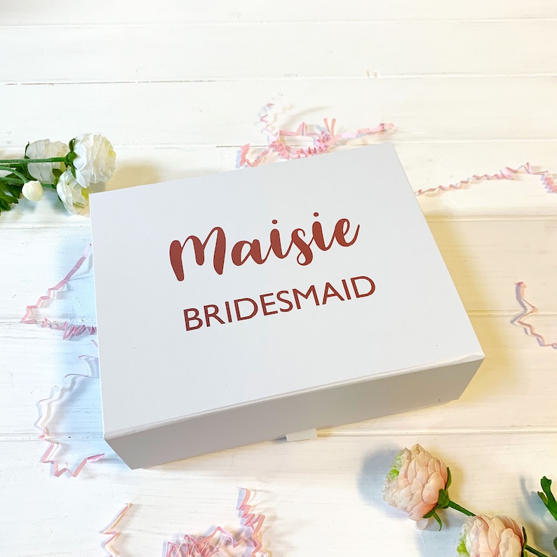 Personalised Gift Box Empty Gift Box Bridesmaid Proposal Etsy