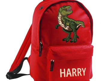 Mochila de dinosaurios para niños personalizada, mochila para niños, mochila escolar para niños y niñas, bolsa de viaje para guardería o preescolar, mochila para niños