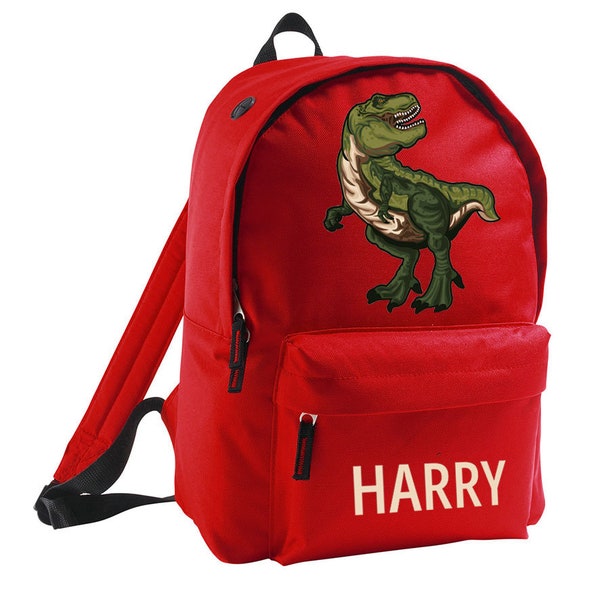 Dinosaur Backpack for Kids Personalised, Children's Backpack, School Bag for Boys & Girls Nursery Preschool Travel Bag, Children Rucksack