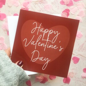 Spedizione in giornata, biglietto di auguri a forma di cuore per San Valentino, biglietto di San Valentino per fidanzata, fidanzato, fidanzato, fidanzata, moglie, marito