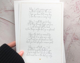 Mother in Law Wedding Gift, Parents In Law, Groom, Bride, Wedding Day, I will marry your son, daughter, In Law Poem, Copyright Clare Designs