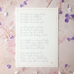 Sie lehrten mich, wie Mutter/Vater der Braut/Bräutigam Geschenk, DOWNLOAD UND PRINT Version, Copyright Clare Designs; Hochzeitsgedicht für Mama, Papa