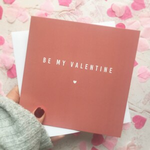 Spedizione in giornata, sii il mio biglietto di San Valentino in blush, fidanzato, fidanzata, fidanzata, fidanzato, moglie, marito, biglietto rosa carino per San Valentino