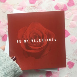 Spedizione in giornata, sii il mio biglietto di San Valentino con rose, fidanzato, fidanzata, moglie, marito, fidanzata, biglietto carino per San Valentino per fidanzato