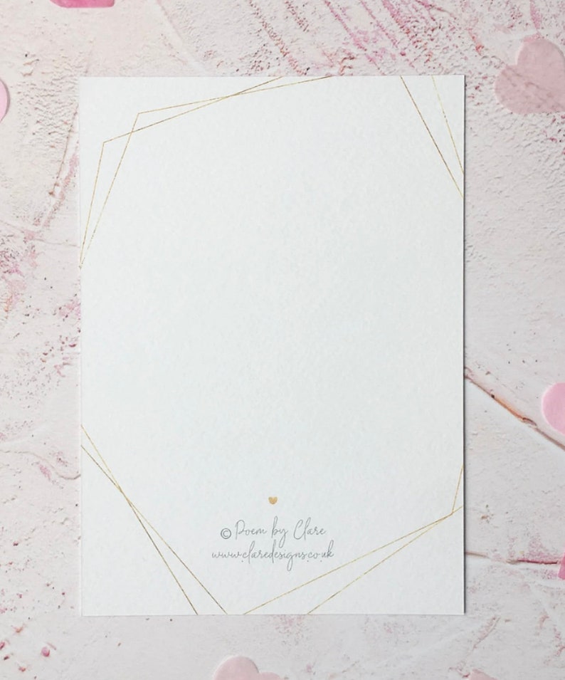 Poem for Mum DOWNLOAD; Mother's Day Poem; Mum Birthday Card/Gift; Gift for Mum/Mom DOWNLOAD & PRINT 5x7", Copyright Clare Designs image 2